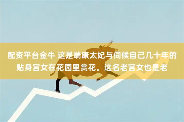 配资平台金牛 这是端康太妃与伺候自己几十年的贴身宫女在花园里赏花。这名老宫女也是老